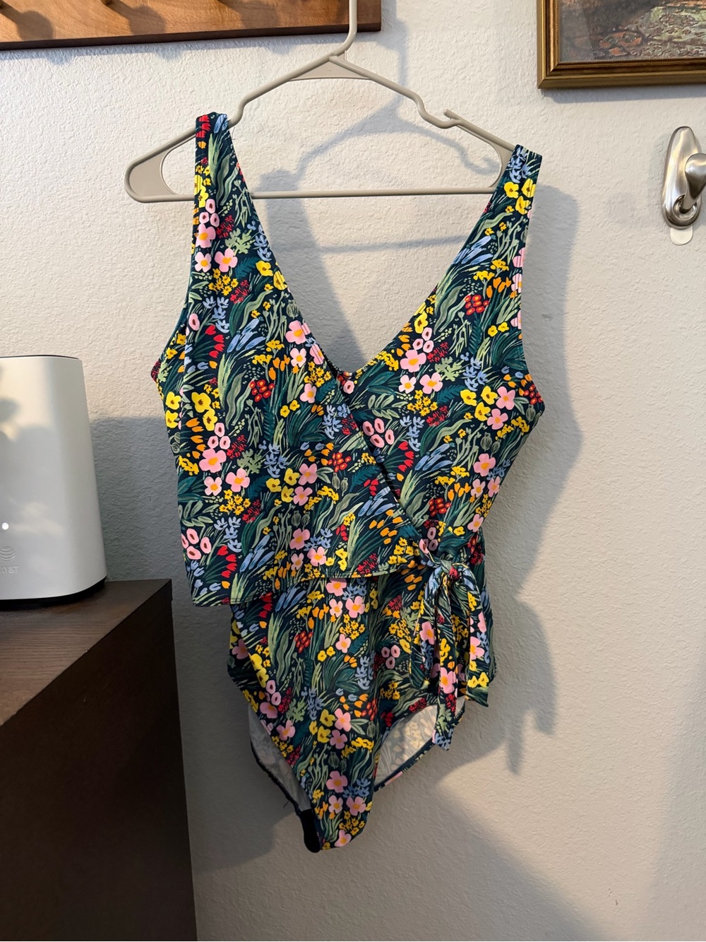 Summersalt The Perfect Wrap One-Piece Swimsuit Floral Print Size 18 NWOT